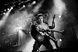 Bagpiper from German band Saltatio Mortis