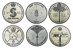Proposed designs for a $1 (10 shilling) coin
