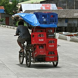 Traysikad used for cargo transport
