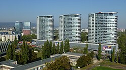 High-rise apartments in Bratislava