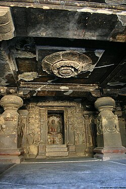 Monastery with cult chapel in Ellora (Cave 32)