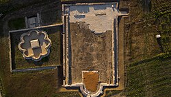 The ruins of Ancient Ulpiana, situated southeast of Pristina. The city, built by Trajan, was an important political, cultural, and financial centre of the Roman province of Dardania.