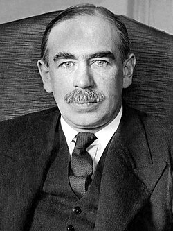 The economic thought of John Maynard Keynes (pictured in 1929) has been influential on centre-left politics