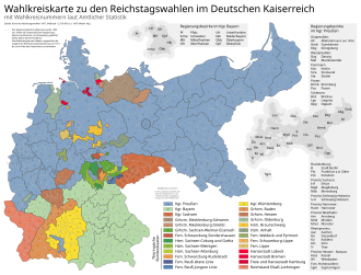 Reichstag electoral districts in 1907