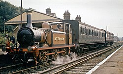 No.55 Stepney carrying the early LB&SCR 'Improved Engine Green' livery