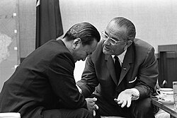 President Johnson and South Vietnamese President Nguyễn Văn Thiệu in Honolulu