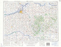 Map including Harbin (HA-ERH-PIN 哈爾濱) (AMS, 1955)