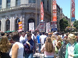 Christian protesters at a 2006 gay pride event in San Francisco