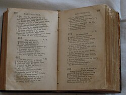19th-century Methodist hymnal, Barratt's Chapel