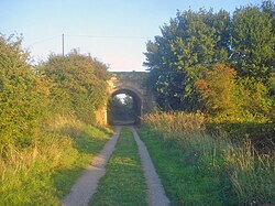 The former Chippenham and Calne line in Wiltshire is now a cycleway.