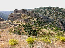 Castle ruins at Bağras in Hatay