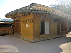 Part of Park's childhood home. Park was born in the sarangchae depicted here.[4] He slept and studied here (except while away in secondary school) until 1937.[5]
