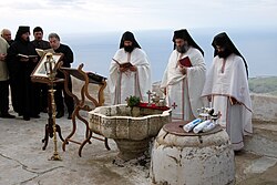 Epiphany Mass in Santorini, Greece