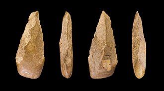 An Acheulean handaxe, Haute-Garonne France – MHNT