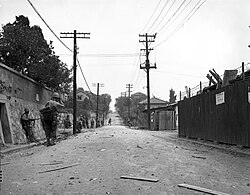 G Company, 5th Marines clear snipers in a residential section of Seoul