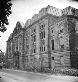 Gestapo building at Prinz-Albrecht-Straße 8, after the 1945 bombing