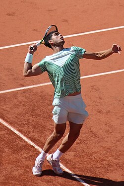 Alcaraz at the 2023 French Open