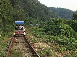 Section of the Wonju Rail Park