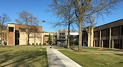 The Student Center, Welcome Center, and Library in 2016