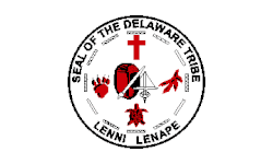 Flag and seal of the Delaware Tribe of Indians.