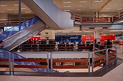 The interior of the airport in 2009