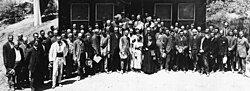 Photograph of the delegates posing
