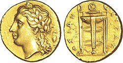 Electrum, a natural alloy of silver and gold, was often used for making coins