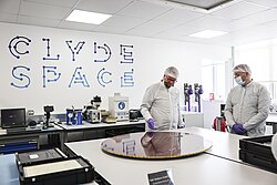 Clyde Space spacecraft manufacturers based in Glasgow